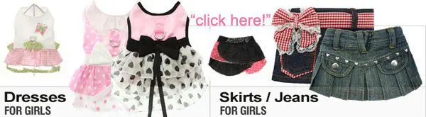 dog dresses skirts