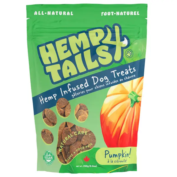 hemp4tails infused dog treats pumpkin flavor