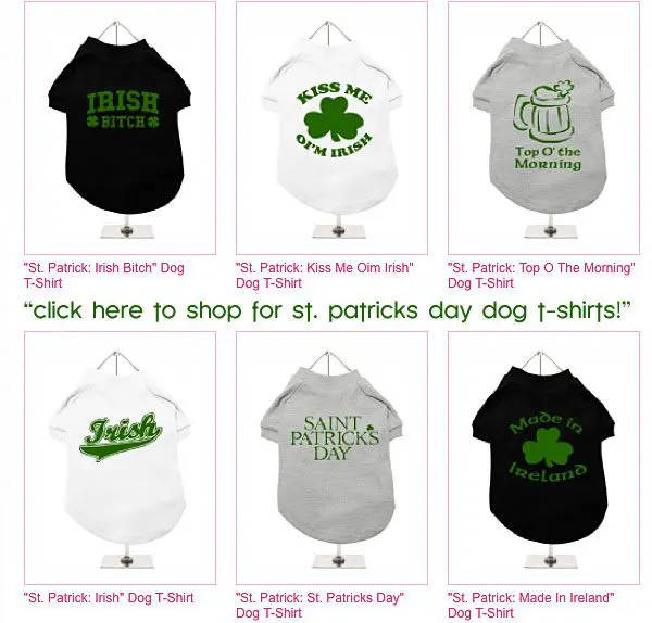 st patricks dogshirts